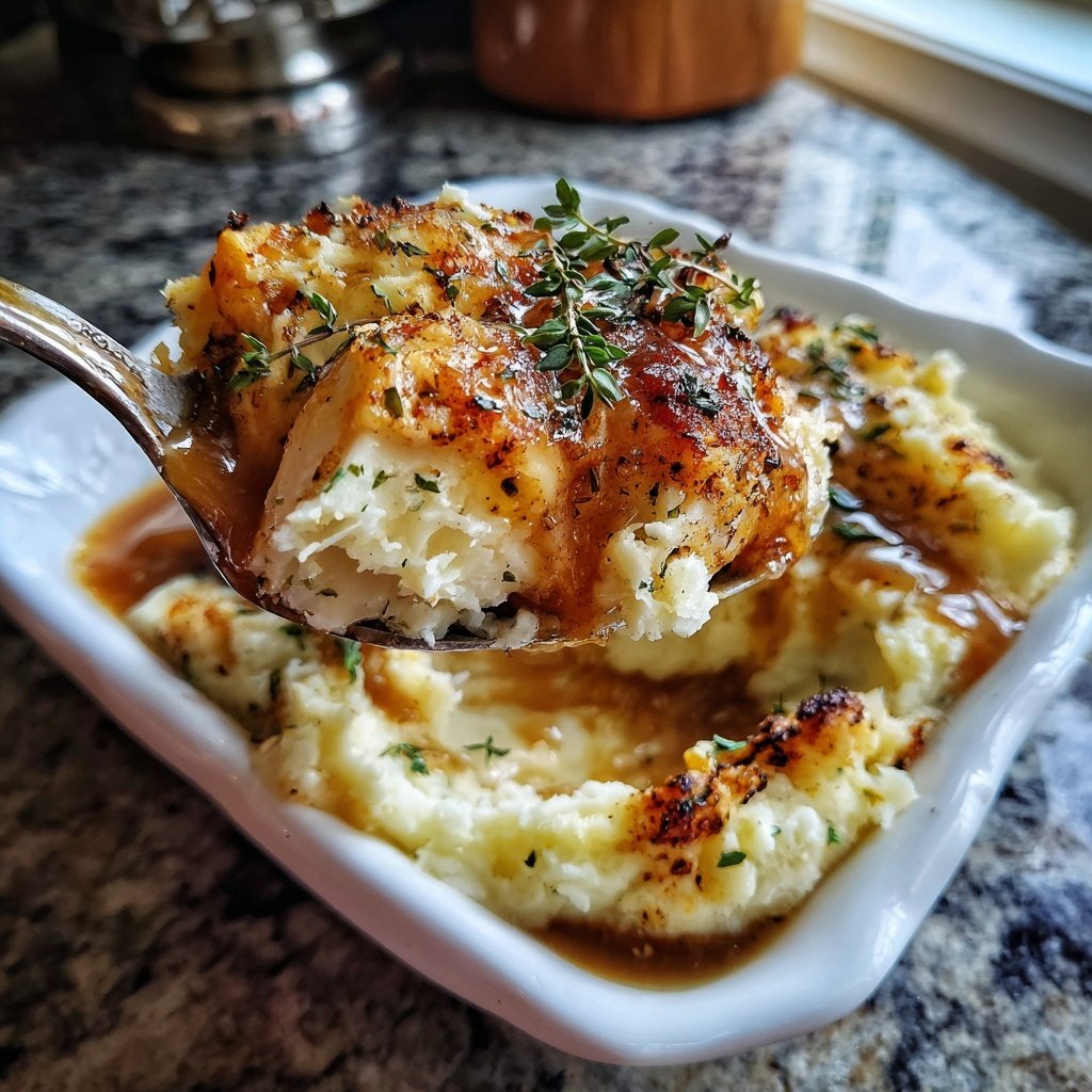Comfort Food Creamy Chicken and Mashed Potatoes