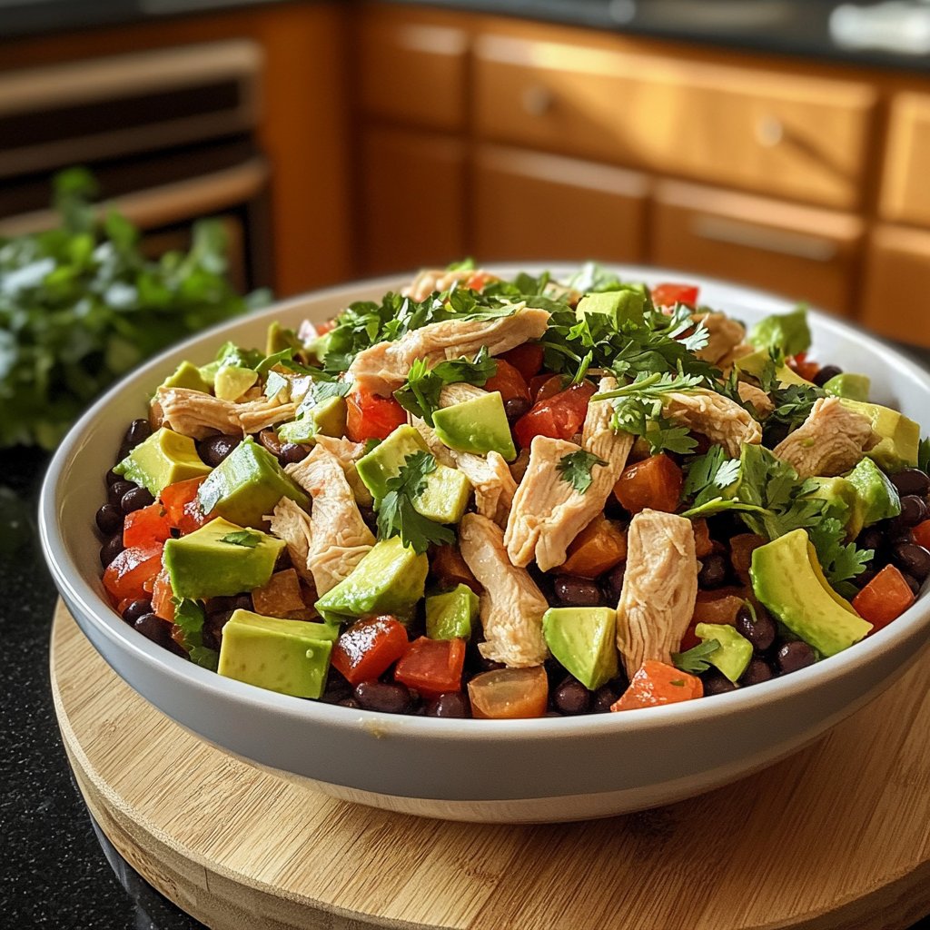 Light Chicken Burrito Bowl Lunch