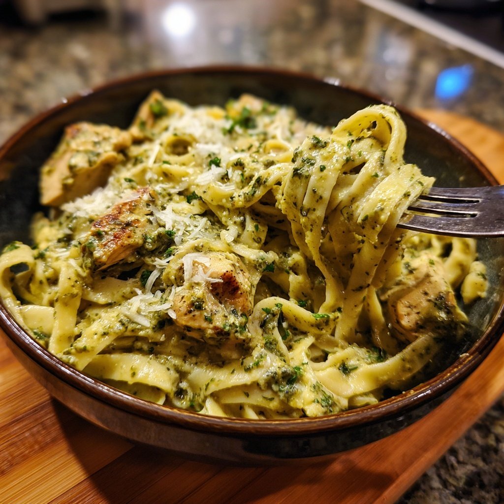 Creamy Pesto Chicken Pasta