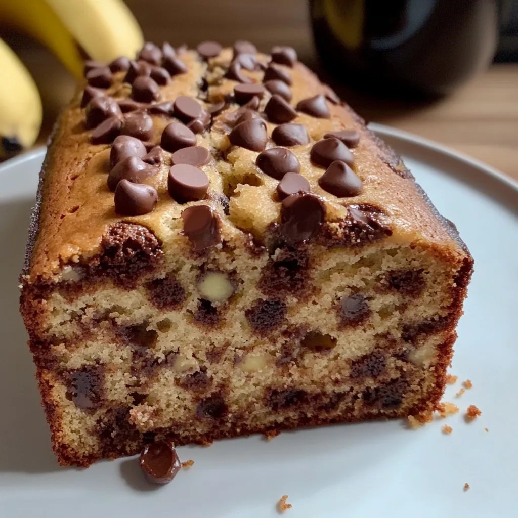 EASY Chocolate Chip Banana Bread