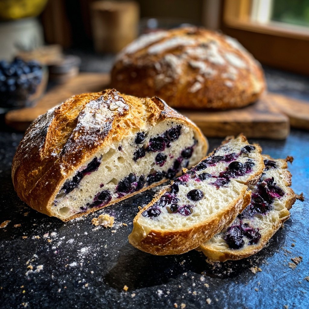 Blueberry Lemon Artisan Bread