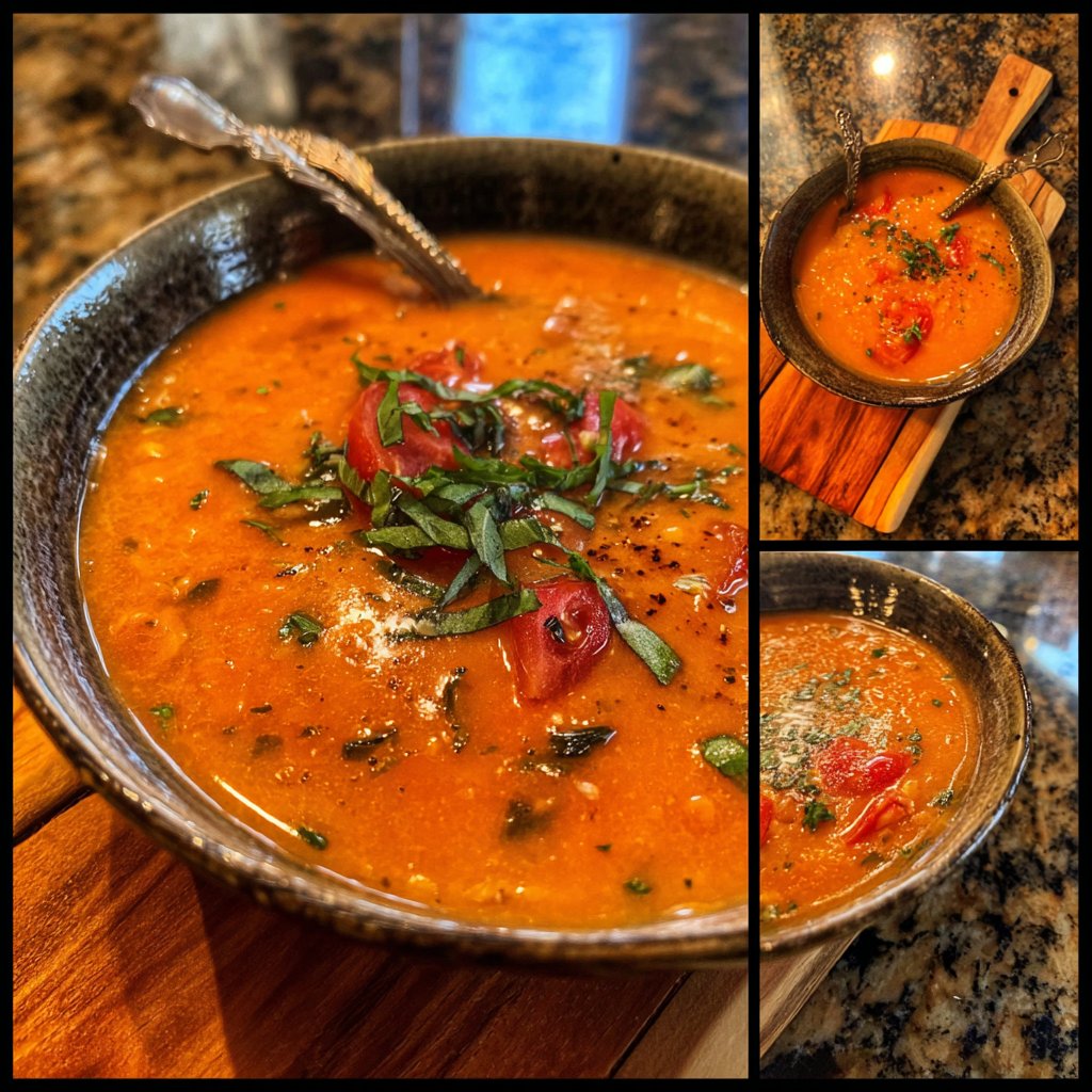 Creamy Tomato Lentil Soup