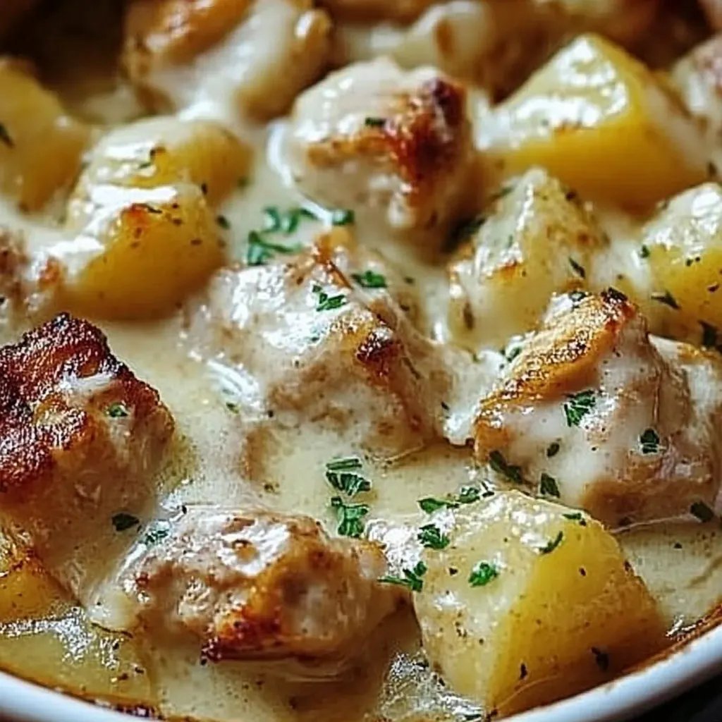 Garlic Parmesan Crockpot Chicken and Potatoes