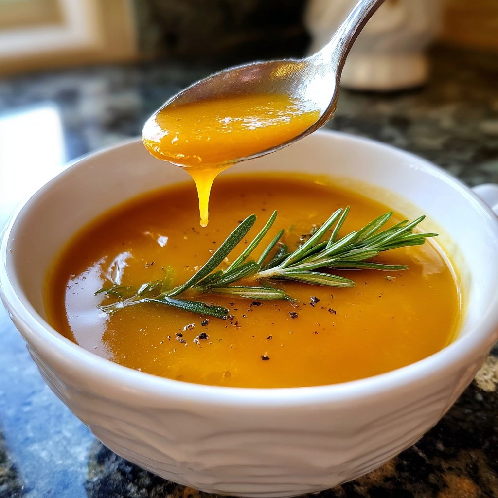 Squash Soup with Rosemary