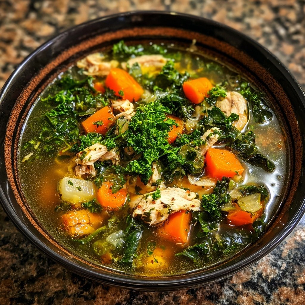 Healthy Chicken And Kale Soup