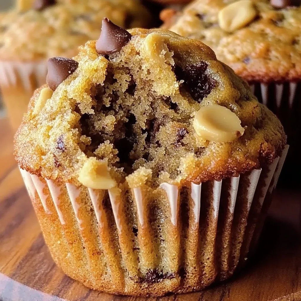 Peanut Butter Banana Muffins