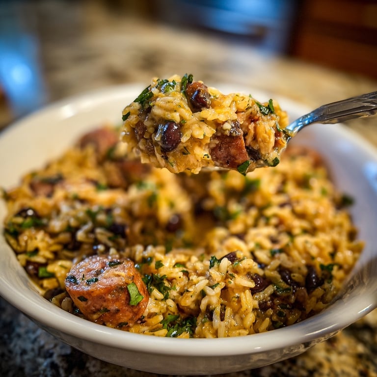 Black Beans and Rice with Sausage