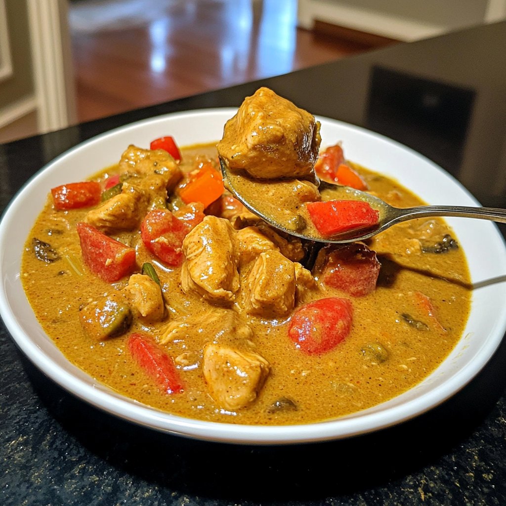 Creamy Slow Cooker Chicken Curry
