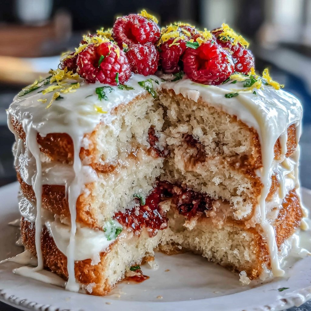 Spring Cake With Lemon And Berries