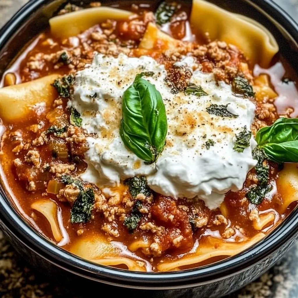 Crockpot Lasagna Soup